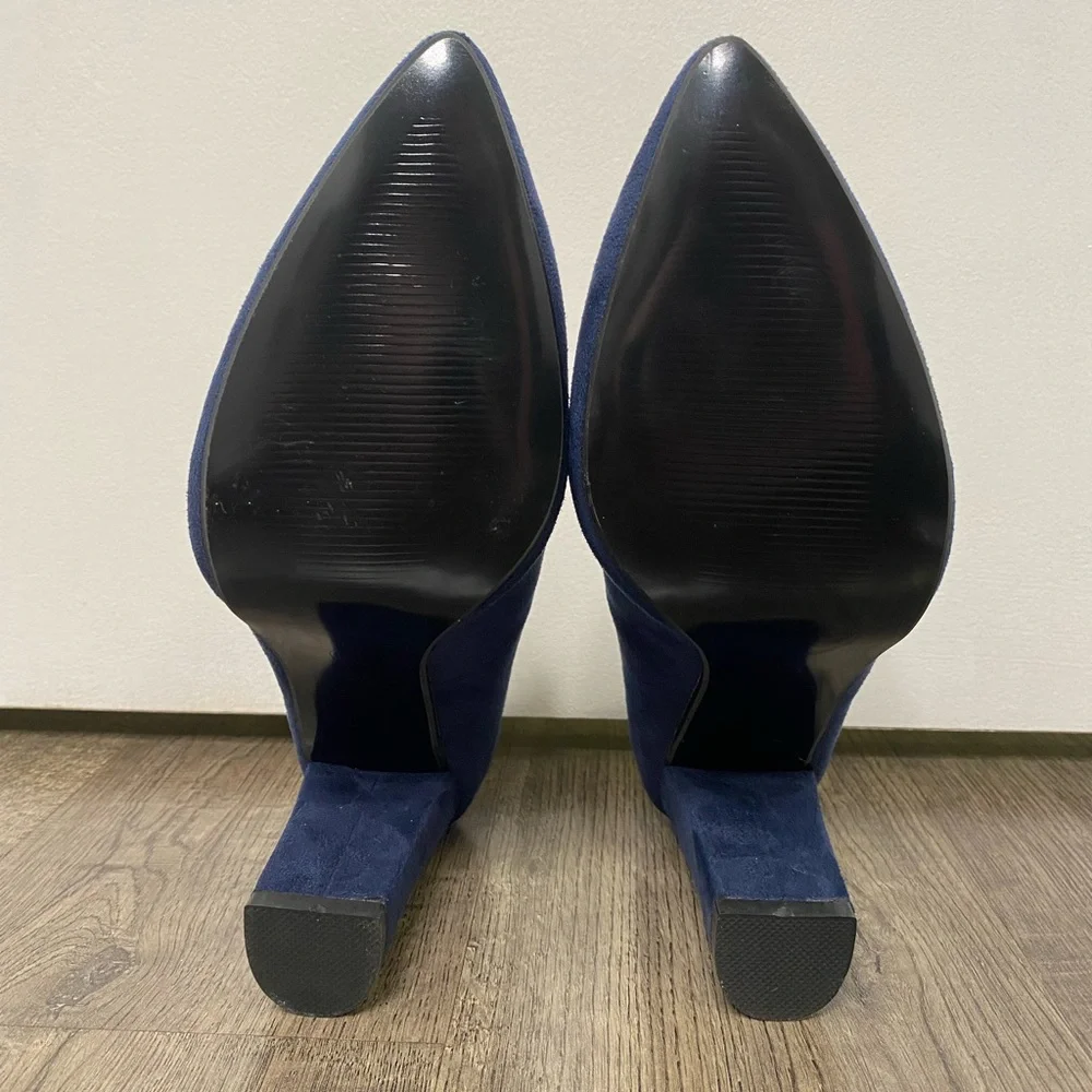 Idifu Blue Suede Heels, Women’s size 8.5 - Picture 4 of 6